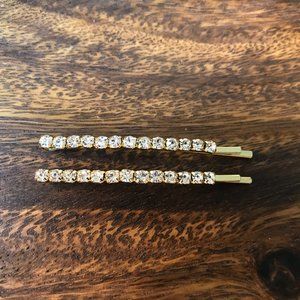 Rhinestone Embellished Bobby Pin Set